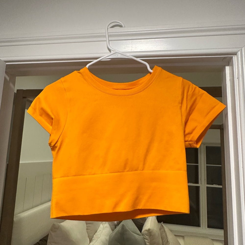 Aerie Bright Orange Short Sleeve Tee